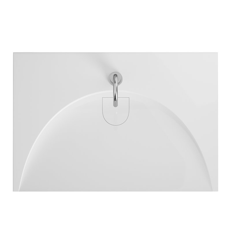White Stone Flat Washbasin - Image 4