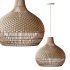 Handwoven Rattan Pendant Light Lampshade - Thumbnail 5