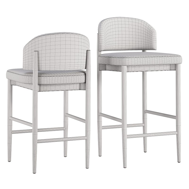 Eva Fabric Bar & Counter Stool-RH - Image 5