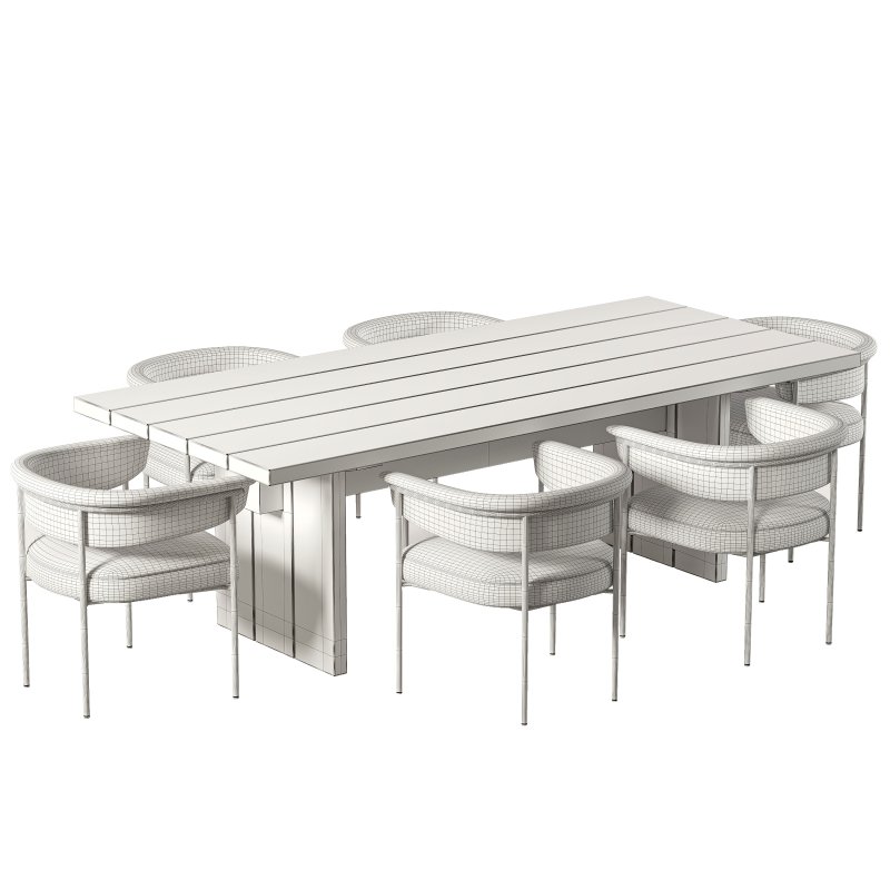 Carrie Outdoor Dining Chair and Brandy Dining Table-Fourhands - Image 5