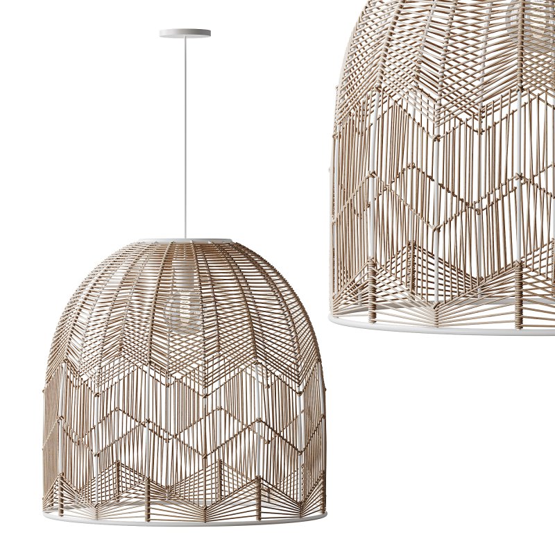 Basket Rattan Pendant Light Shades - Image 6