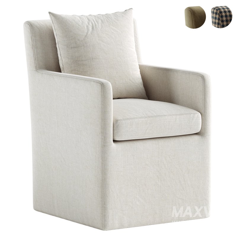 Glenrose Wheeled Dining Armchair - Image 4