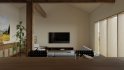 Modern living room and dining room interior scene - Thumbnail 5