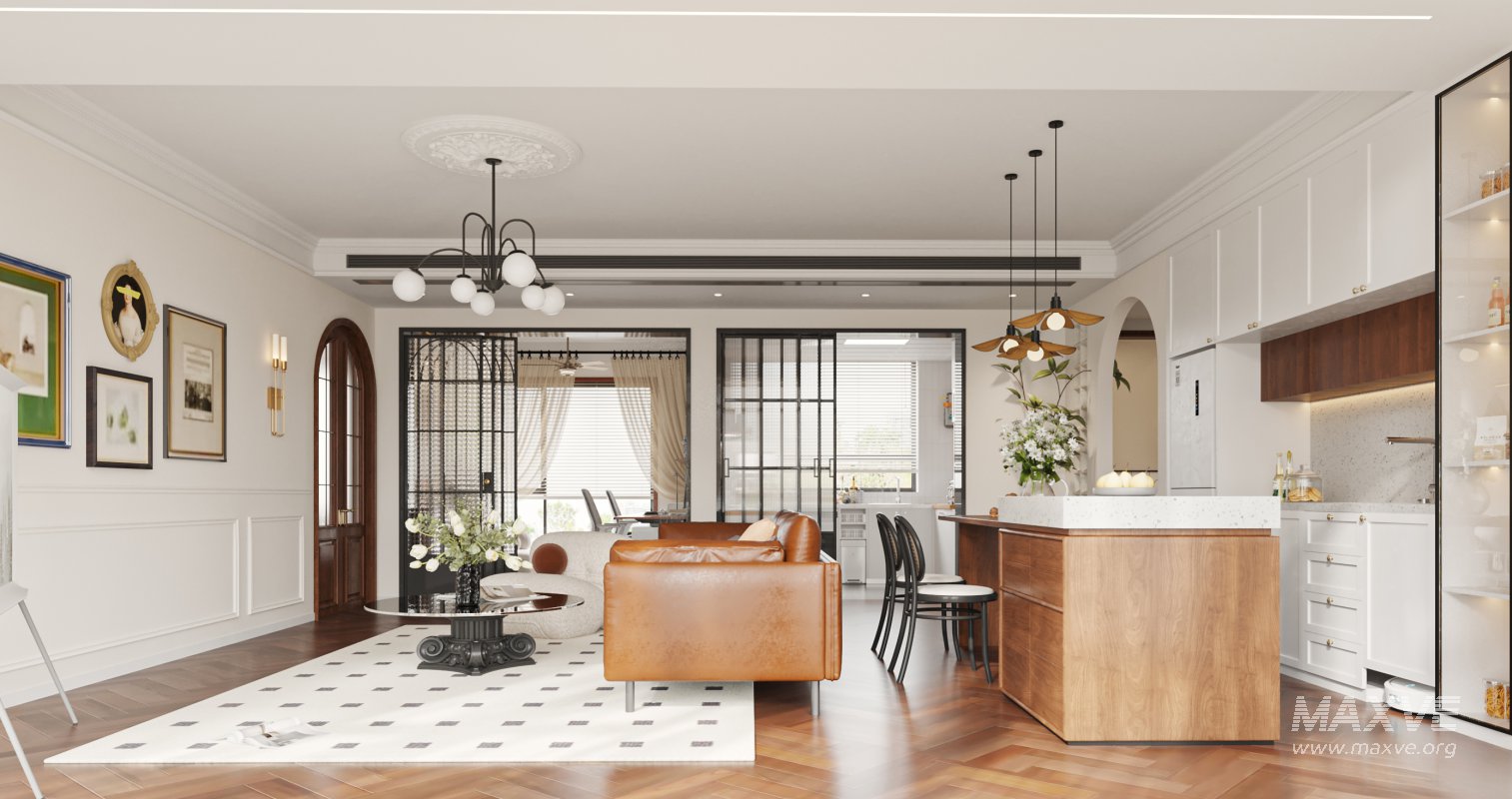 Luxurious living room and dining room - Image 1