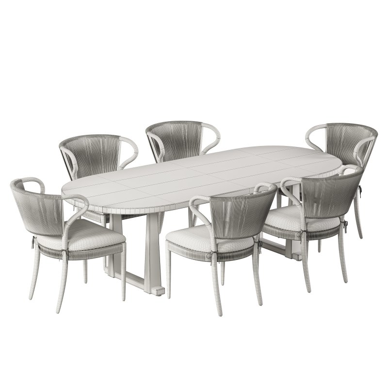 Amira Armless Dining Chair & Ayla Dining Table - Image 6
