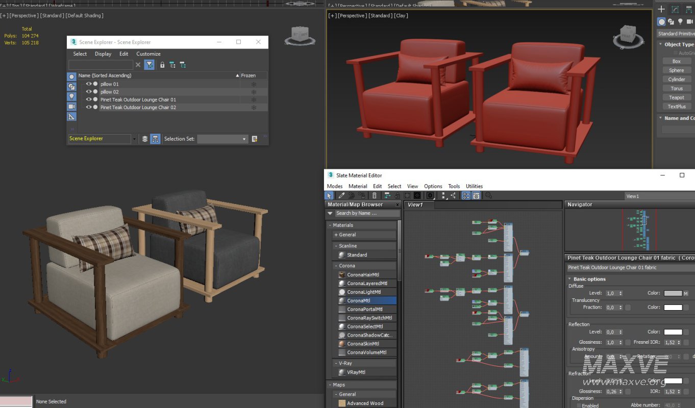 Pinet Teak Outdoor Lounge Chair - Image 8