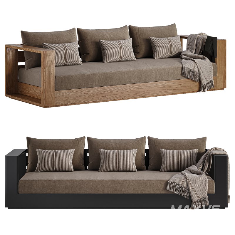 Hayman Teak 3 Seat Sofa-Harbour - Image 3