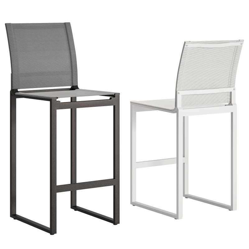 Hayman Aluminum Armless Bar & Counter Stool-Harbour - Image 1