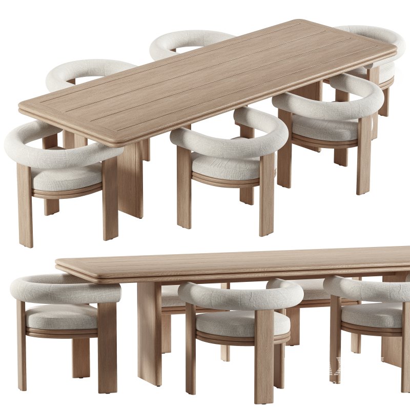 Collins Dining Chair and Table-Harbour - Image 1