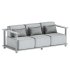 Pinet Teak Outdoor Sofa - Thumbnail 7