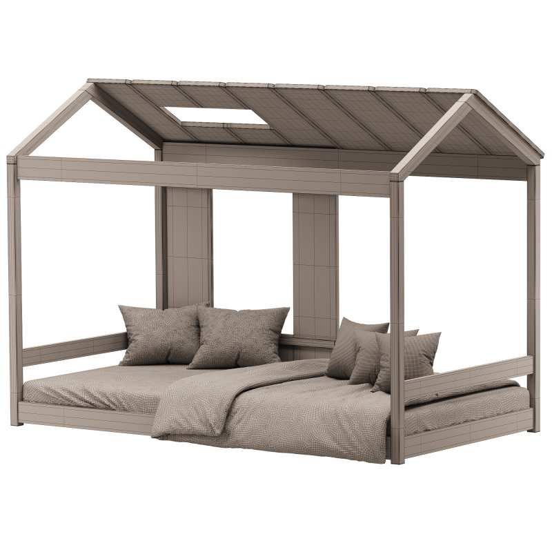 EUROCO Wood Twin Classic House - Image 4