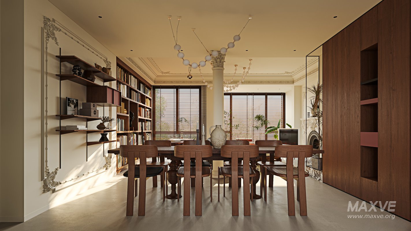 Luxurious living room and dining room - Image 1