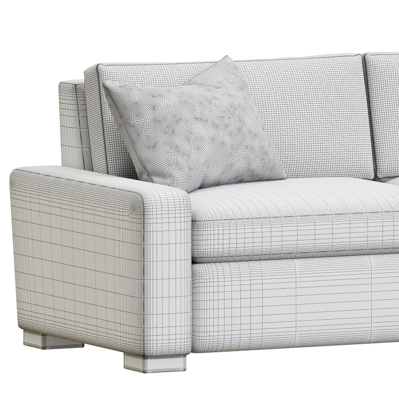 Remington Luxury King Sleeper Sofa in Wiley Parchment - Image 5