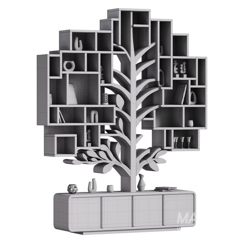 Shelf with accessories and books - Image 3