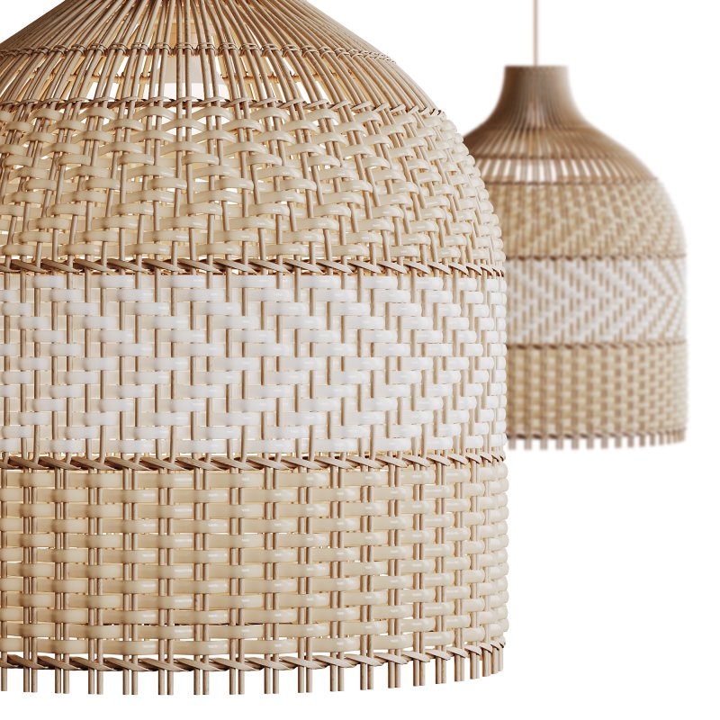 Contemporist Rattan Pendant Light Woven Light Fixture - Image 5