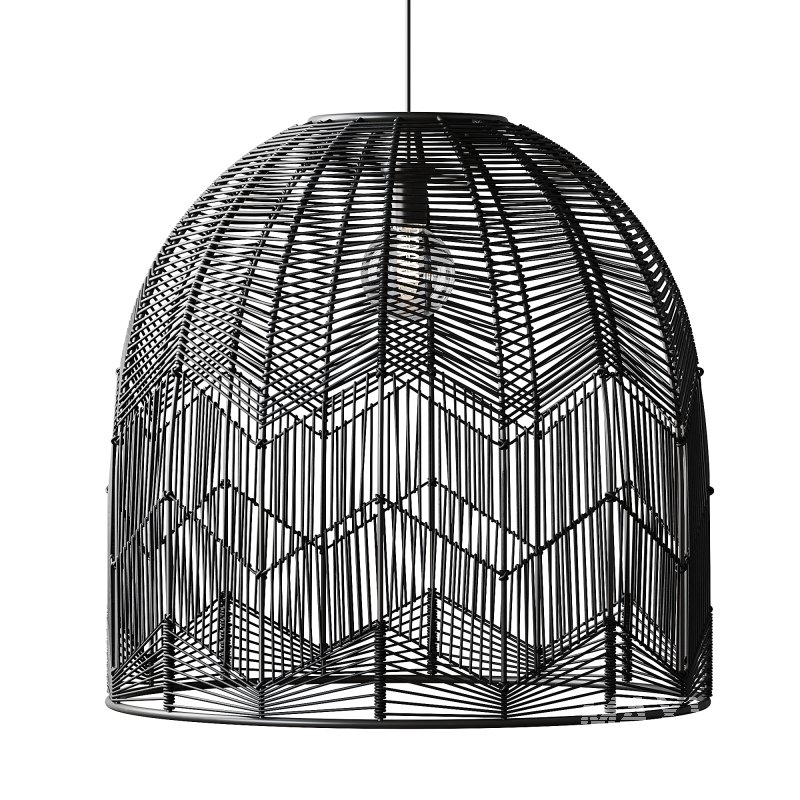 Basket Rattan Pendant Light Shades - Image 5