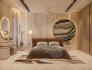 Luxury Modern Guest Bedroom 3D Scene - Thumbnail 1