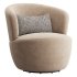 Amber Boucle Swivel Chair - Thumbnail 2