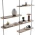 Minimalistic wooden Rack with decor 02 - Thumbnail 1