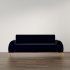 Modern Ribbed Velvet Sofa - Thumbnail 2