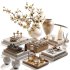 Golden Stillness Tabletop Styling with Magnolia - Thumbnail 1