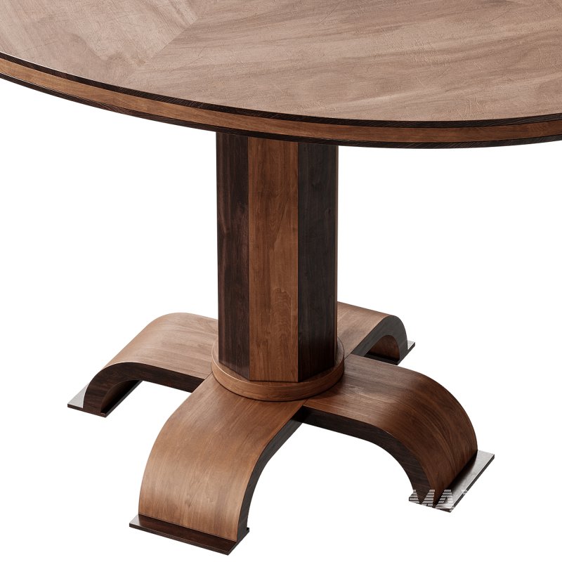 1930s Swedish Oval Pedestal Table - Image 3