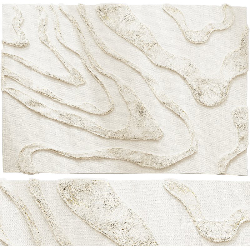 100% cotton rug Limestone - Image 1