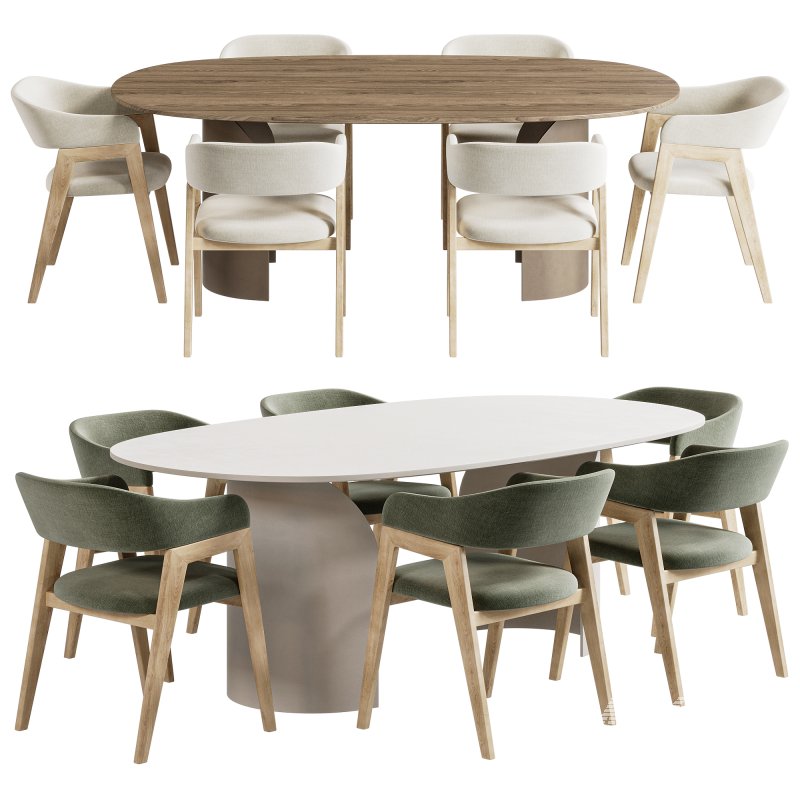 Vida table and Chelsea chair set 2 - Image 6