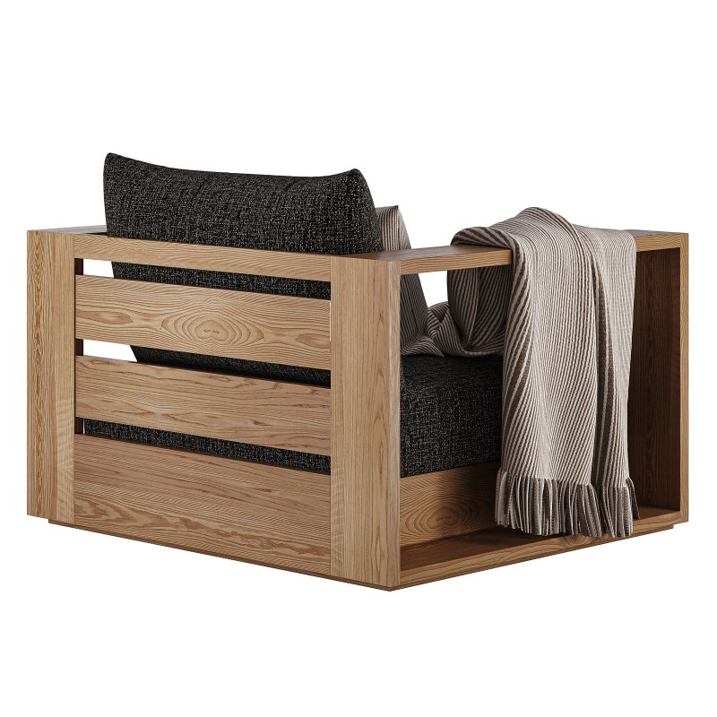 Hayman Teak Swivel Lounge Chair-Harbour - Image 5