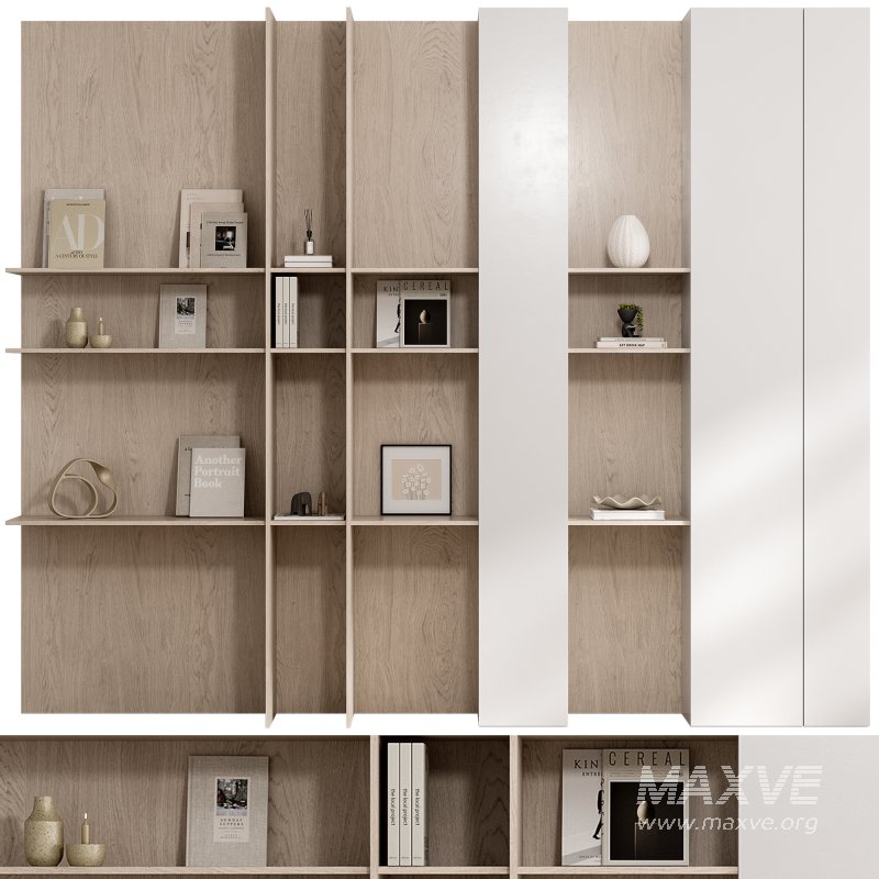 wooden Rack with decor 3 - Image 2