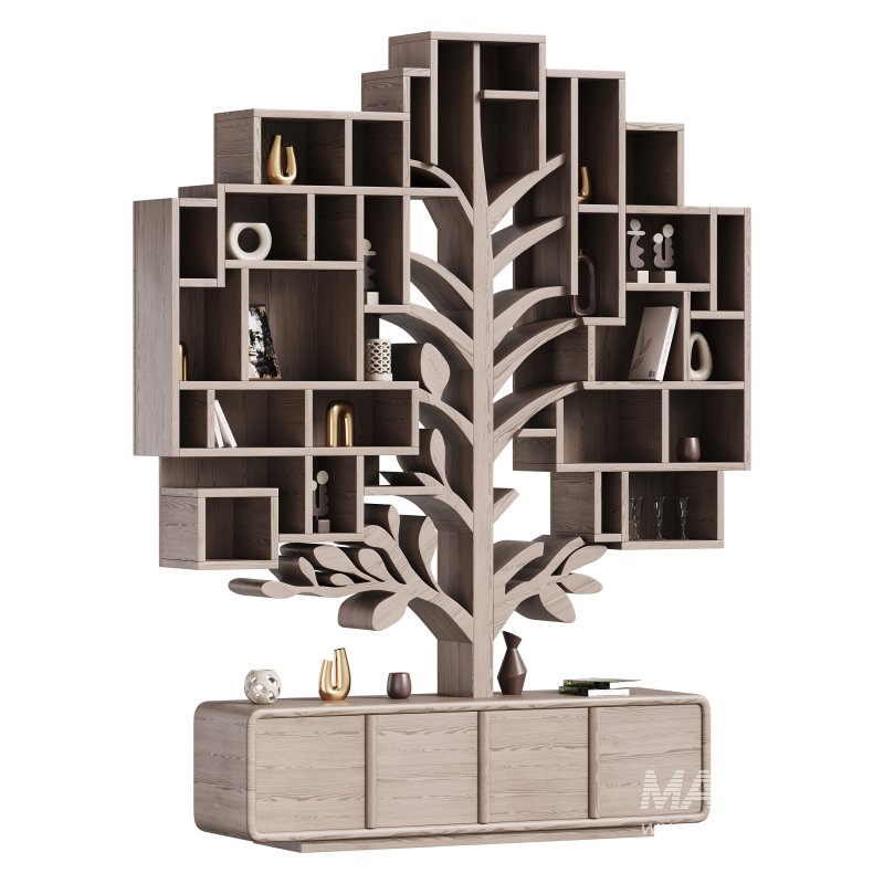 Shelf with accessories and books - Image 2