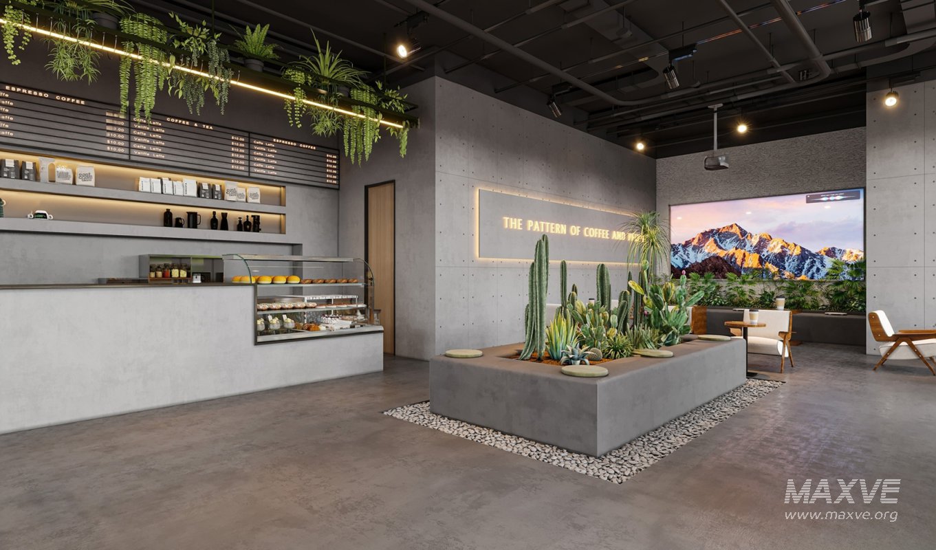 Modern coffee shop restaurant - Image 2