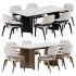 : Scandinavian Dining Set - Thumbnail 1