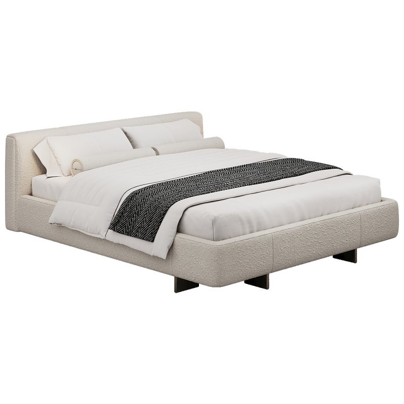 Yves Double Bed By Minotti - Image 1