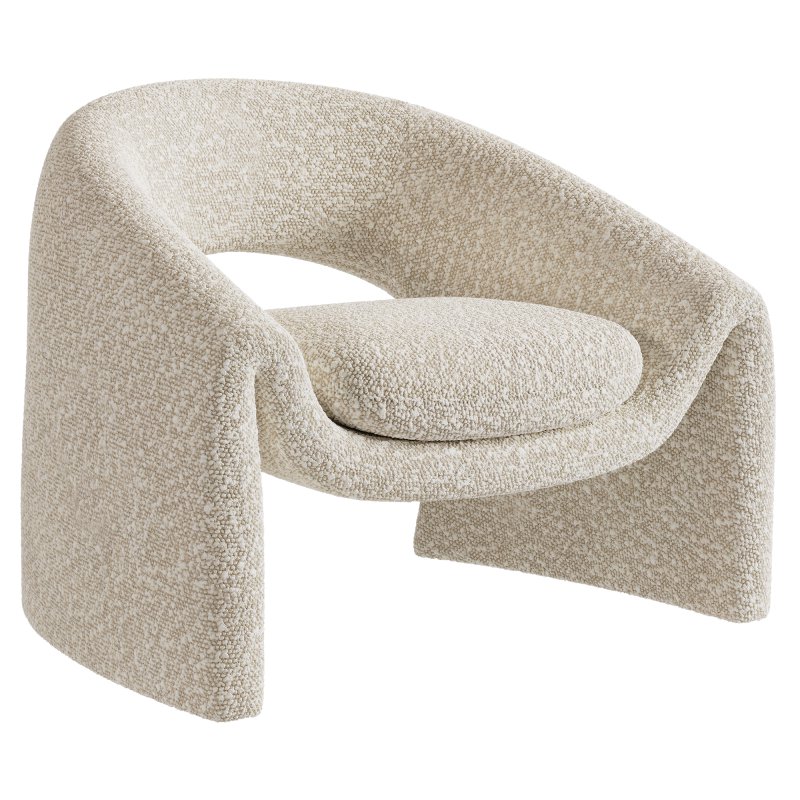 Boucle armchair Kastaninbaum - Image 2