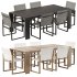 Hayman Teak and Aluminum Dining Chair and Table-Harbour - Thumbnail 5