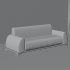 Modern Ribbed Velvet Sofa - Thumbnail 1