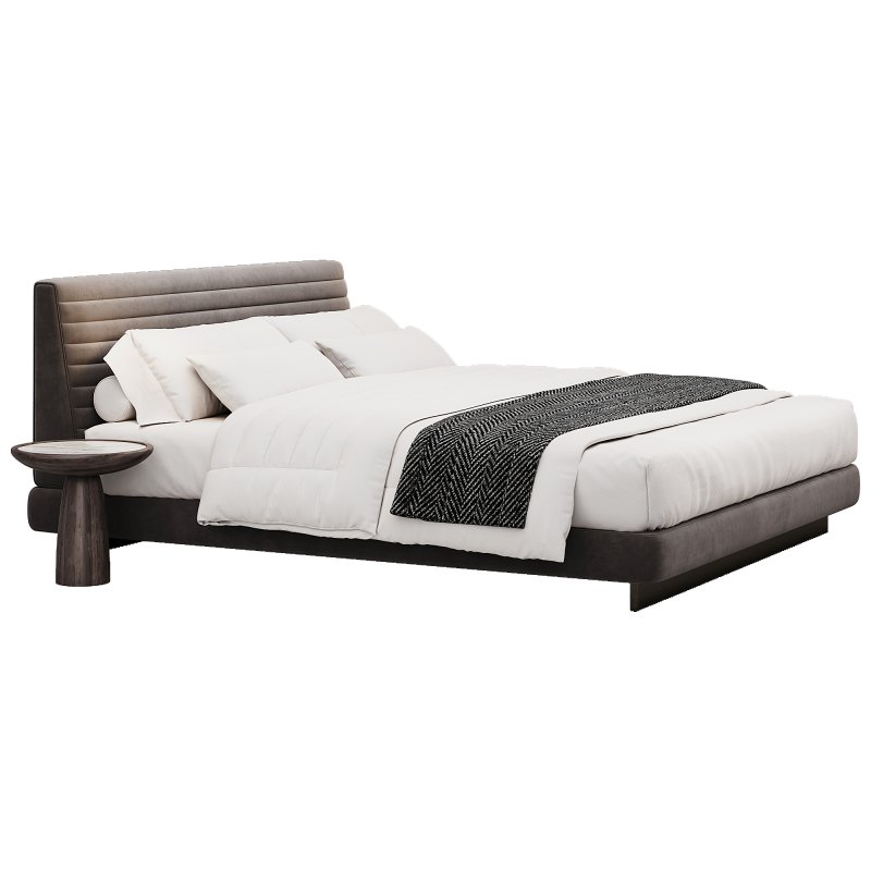 Roger Double Bed By Minotti - Image 5