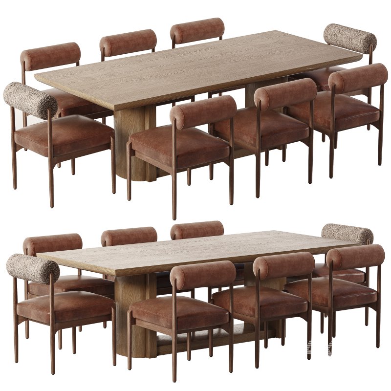 Jazelle Dining Chair & Garrett Dining Table - Image 1