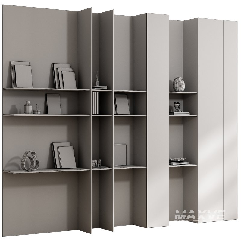 wooden Rack with decor 3 - Image 1