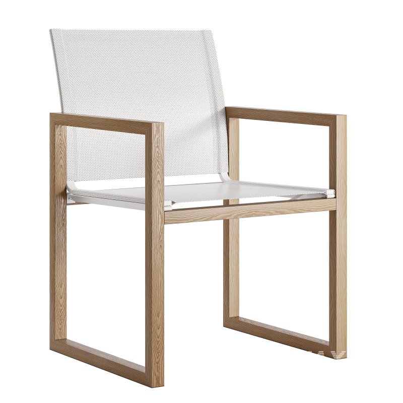 Hayman Teak and Aluminum Dining Chair and Table-Harbour - Image 2