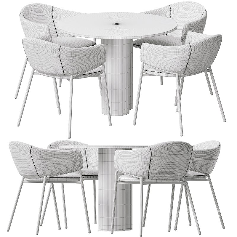 Dining set 05 - Image 7