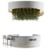 Reception Desk With Hanging Plants-set 14 - Thumbnail 3