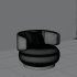 Comfy Round Lounge Chair with Cushions - Thumbnail 1