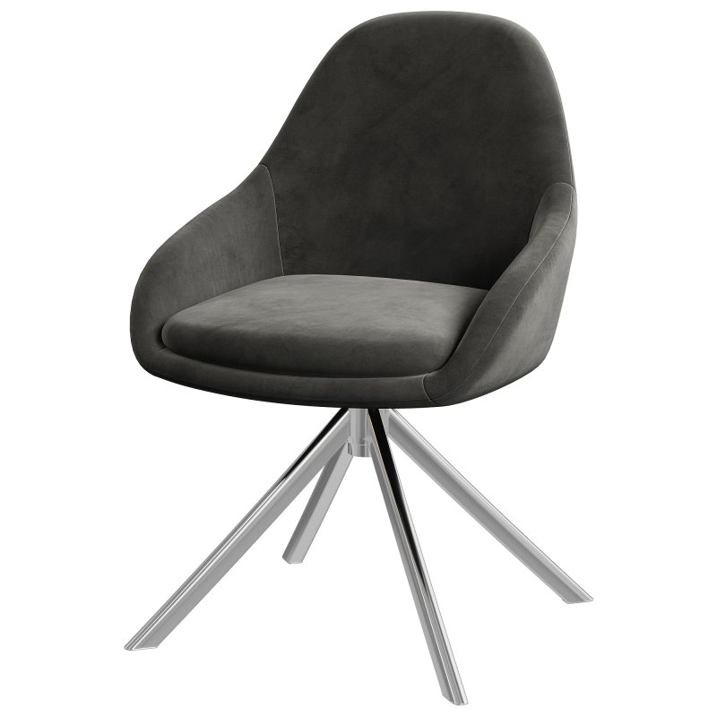 Kiana Chair Velvet Blue - Image 1