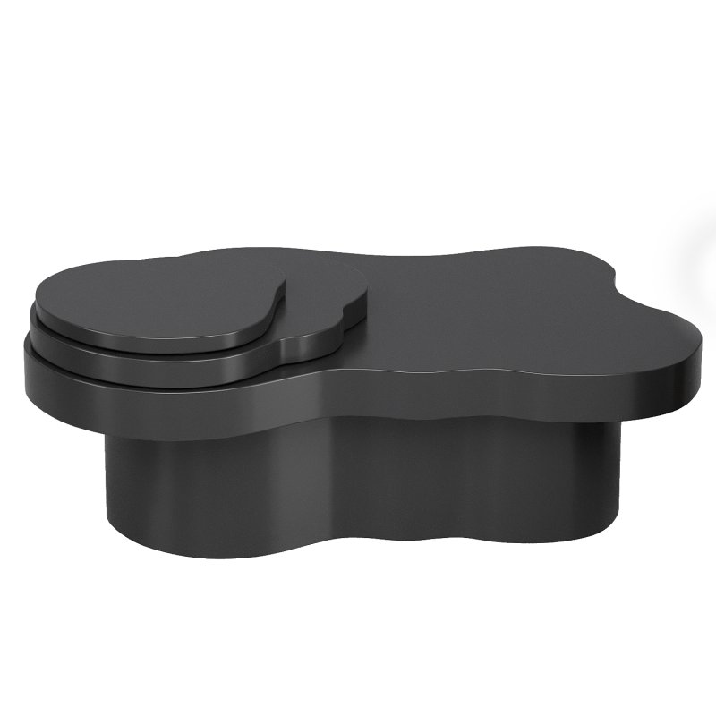 Walnut Cloud Minimalist Coffee Table - Image 2