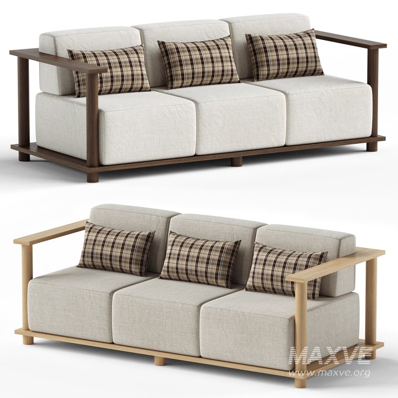 Pinet Teak Outdoor Sofa - Image 1