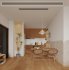 Modern living room and dining room kitchen interior scene - Thumbnail 3