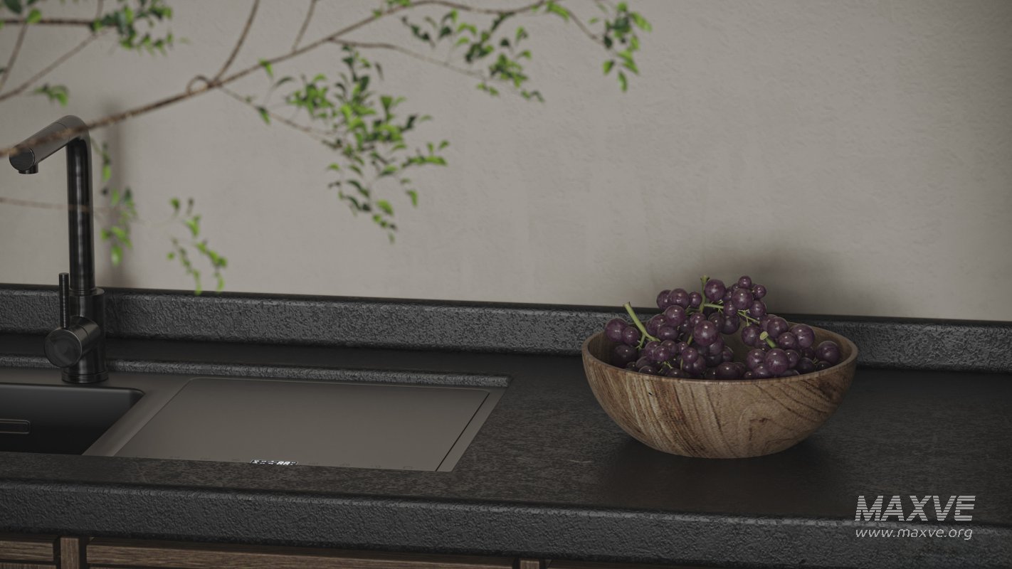 Modern living room and dining room kitchen interior scene - Image 9