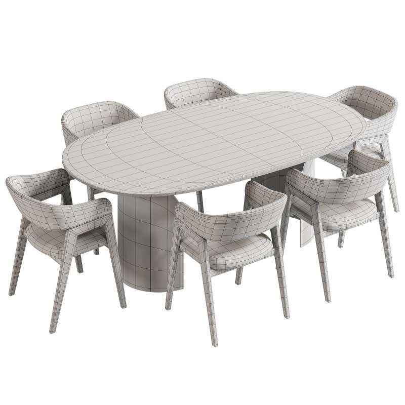 Vida table and Chelsea chair set 2 - Image 3